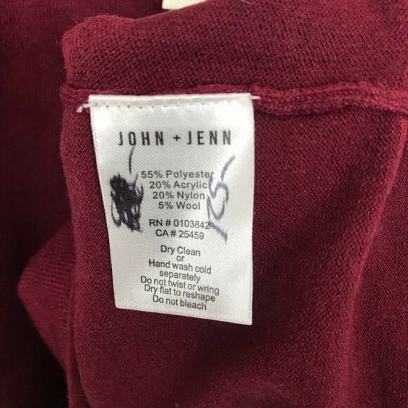 John + Jenn Cold Shoulder Sweater Red Small NEW - Picture 7 of 8